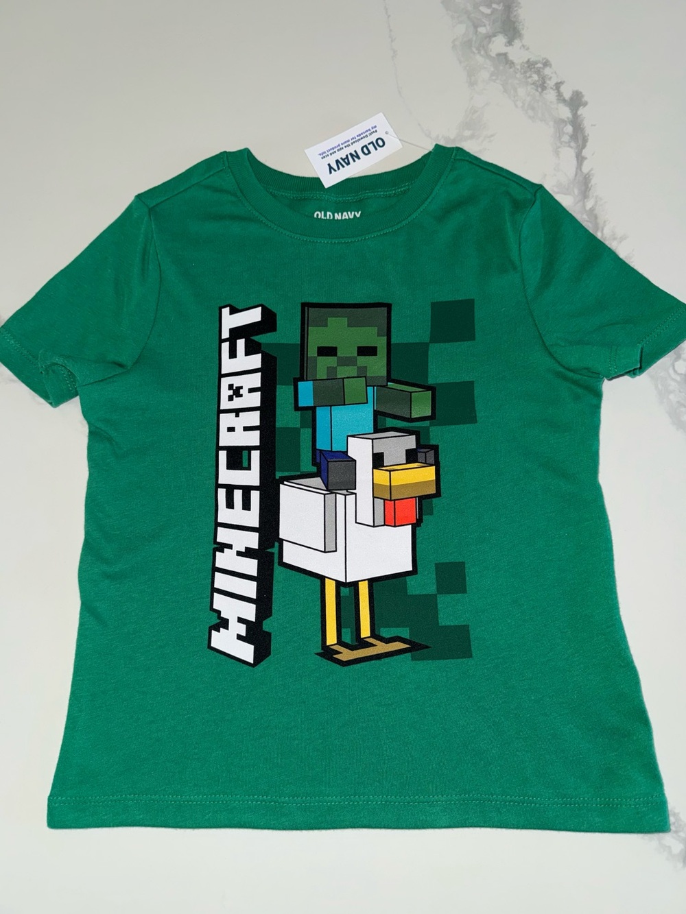 Kids’ Minecraft Chicken Jockey Graphic Tee Size 4T